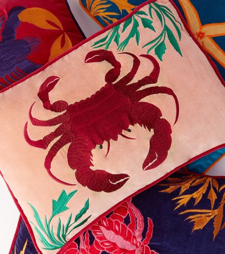 Cuscino Crab in velluto con ricamo - Les-Ottomans - Modalova