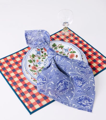 Set de 4 servilletas Toscana de lino - Cabana - Modalova