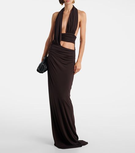 Abito lungo in jersey con cut-out - Christopher Esber - Modalova