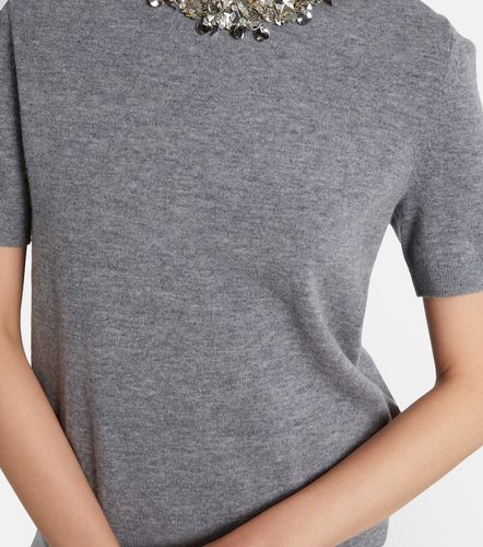 Embellished wool and cashmere top - Tory Burch - Modalova