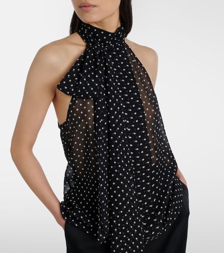 Blusa de seda drapeada con lunares - Tom Ford - Modalova