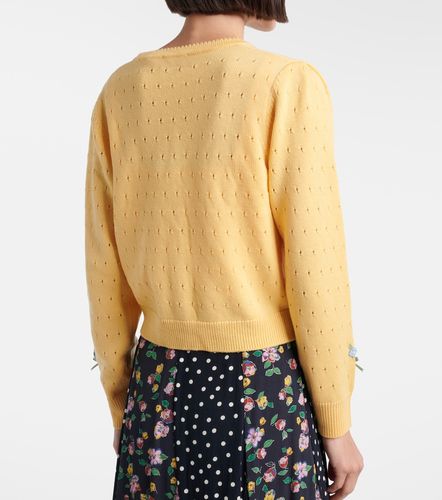 Merinda embroidered pointelle wool cardigan - Rixo - Modalova