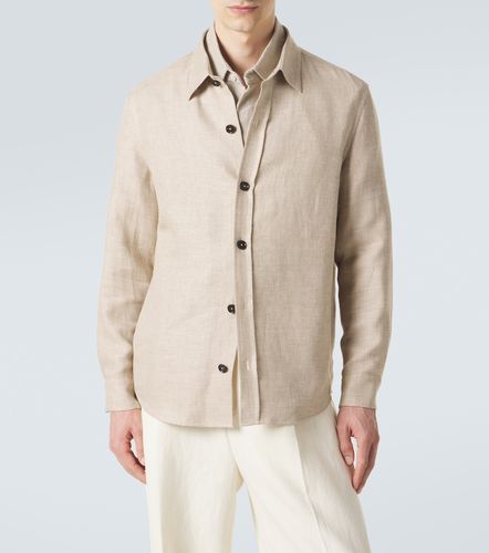 Sobrecamisa de cachemir, lino y seda - Zegna - Modalova