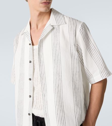 Camisa bowling Textured de algodón a rayas - Commas - Modalova