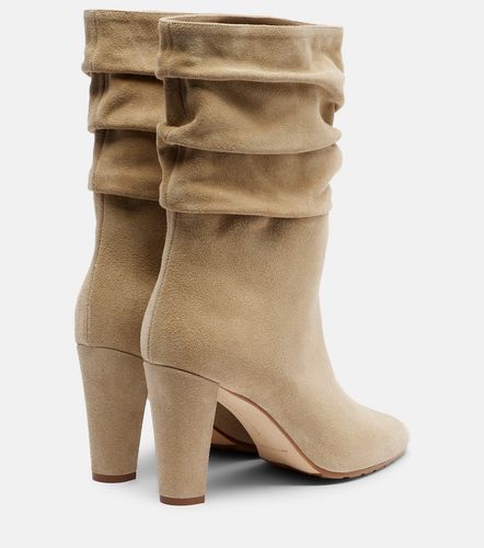 Calasso 90 draped suede ankle boots - Manolo Blahnik - Modalova