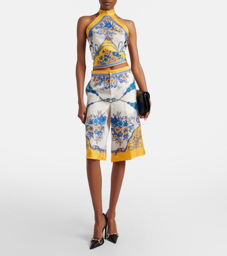Gucci Bermuda in twill di seta - Gucci - Modalova