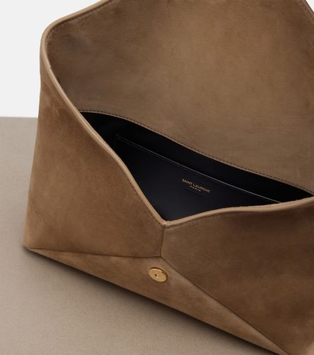 Saint Laurent Cassandre suede pouch - Saint Laurent - Modalova
