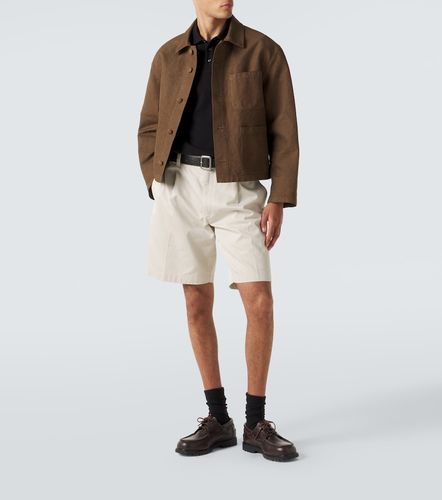 Polo de piqué de algodón con logo - Moncler - Modalova