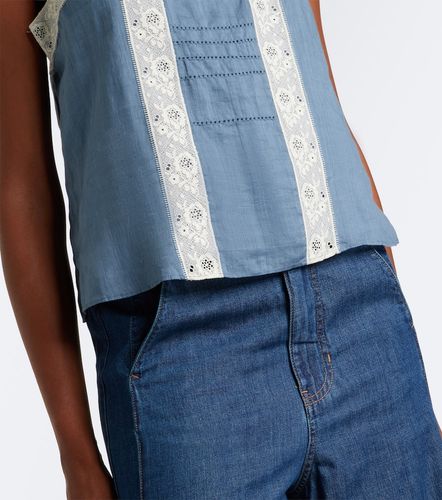 Top Olivana in ramiè con pizzo - Veronica Beard - Modalova