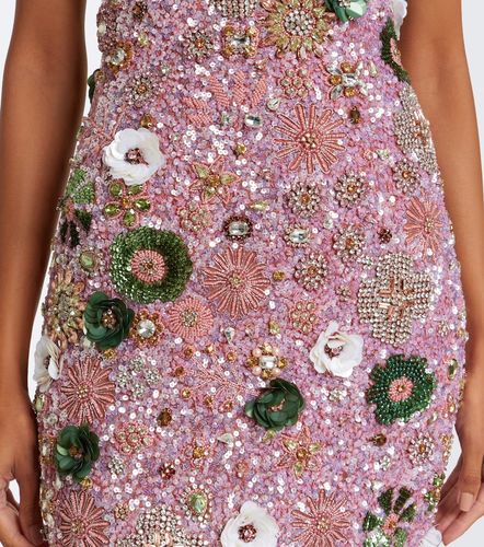 Francesca floral-applique corset dress - Rachel Gilbert - Modalova