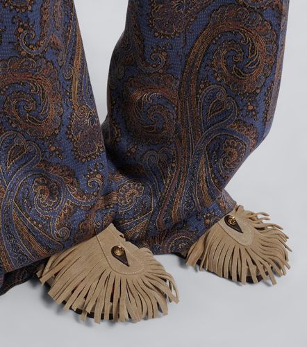 X Birkenstock Gizeh fringed suede sandals - Etro - Modalova
