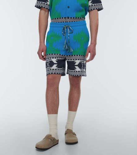 Shorts en piqué de algodón en jacquard - Alanui - Modalova