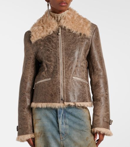 Chaqueta de piel con borrego - Acne Studios - Modalova