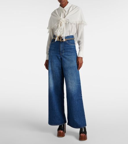 Chloé Blusa Heritage de crepé de seda con nudo - Chloe - Modalova