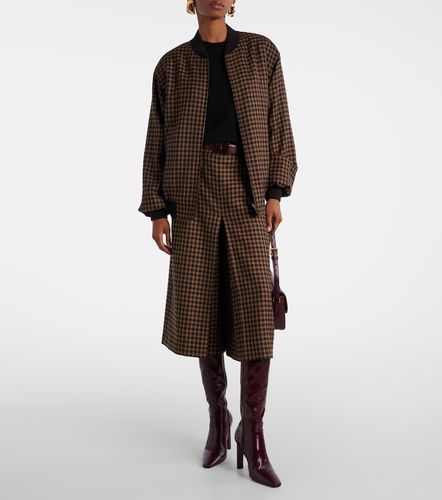 Wool teddy bomber jacket - Saint Laurent - Modalova