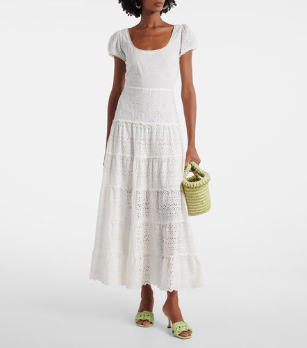 Vestido midi Remi de algodón con bordado inglés - Rixo - Modalova