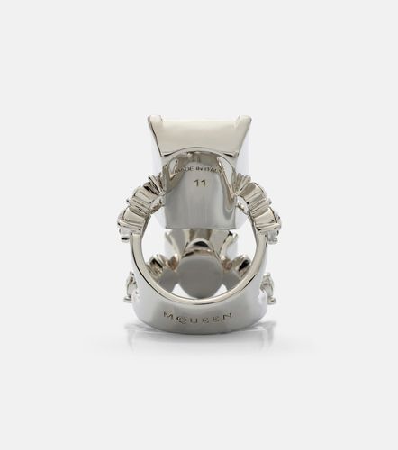 Cocktail crystal-embellished ring - McQueen - Modalova