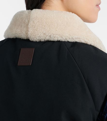 Weste aus einem Baumwollgemisch mit Shearling - Loewe - Modalova