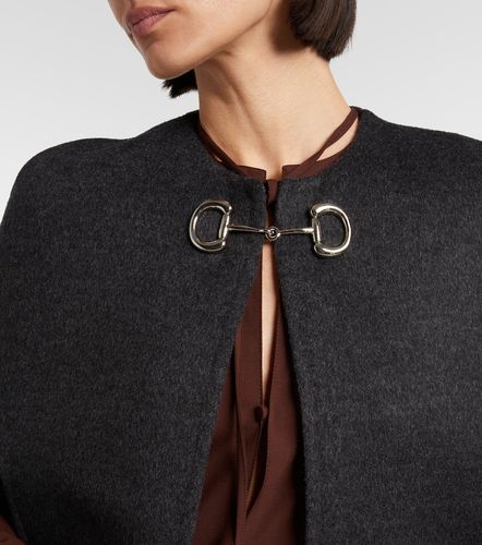 Gucci Caban Horsebit wool cape - Gucci - Modalova