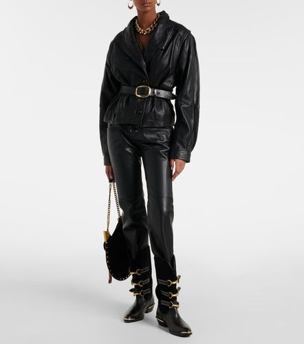 Gerade Hose Vanel aus Leder - Isabel Marant - Modalova