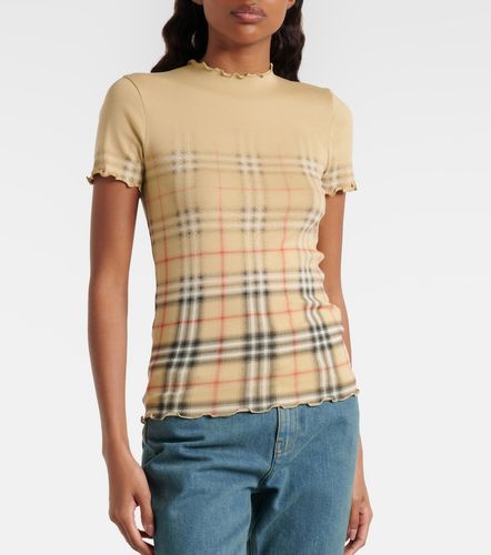 Top Check de algodón - Burberry - Modalova