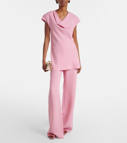 Pantaloni in seta a gamba larga - Valentino - Modalova