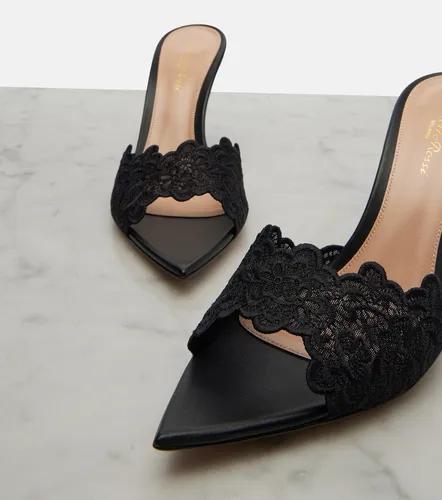 Gianvito Rossi Yvonne lace mules - Gianvito Rossi - Modalova
