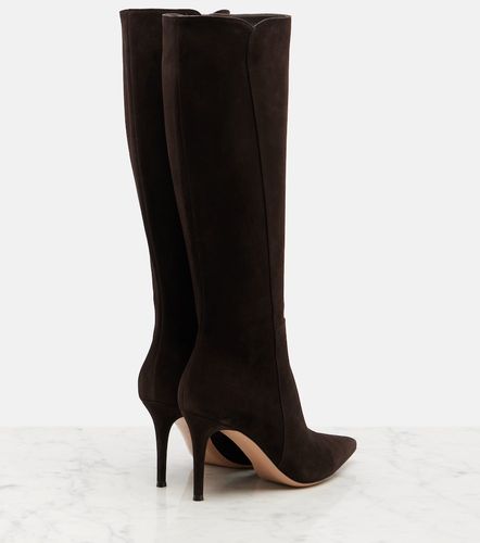 Suede knee-high boots - Gianvito Rossi - Modalova