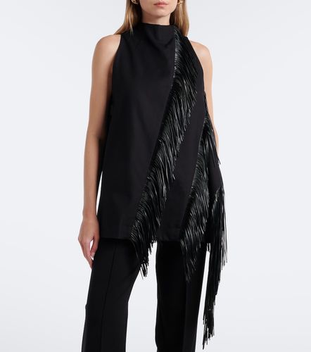 Sportmax Top de algodón con flecos - Sportmax - Modalova