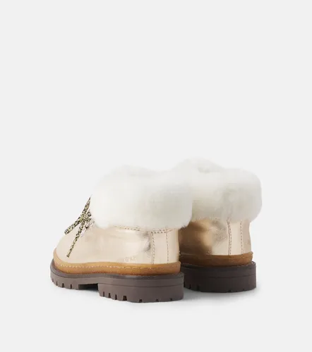 Botas con cordones metalizadas - Pom d'Api - Modalova