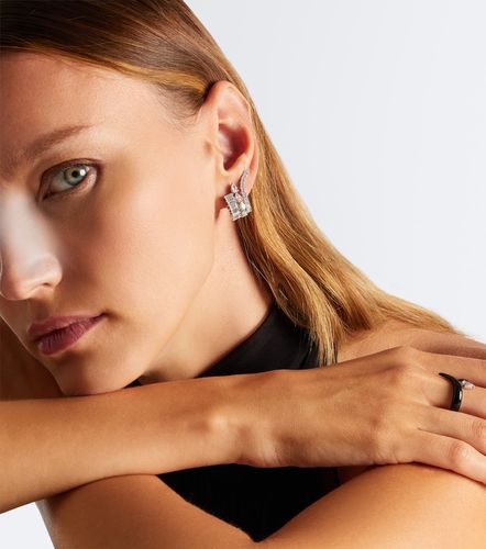 Pendientes de clip Y-Couture de oro blanco de 18 ct con diamantes - Yeprem - Modalova