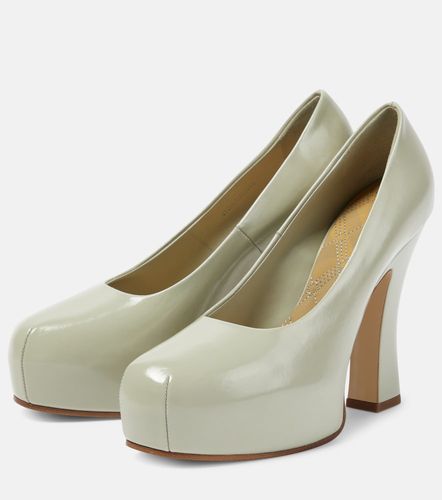 Burberry 130 leather platform pumps - Burberry - Modalova