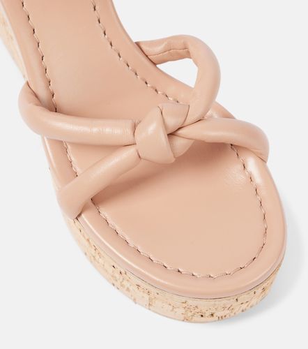 Leather wedge sandals - Gianvito Rossi - Modalova