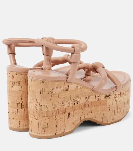 Leather wedge sandals - Gianvito Rossi - Modalova