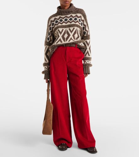 Rollkragenpullover aus Woll-Jacquard - Brunello Cucinelli - Modalova