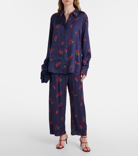 Mindy printed twill wide-leg pants - Khaite - Modalova