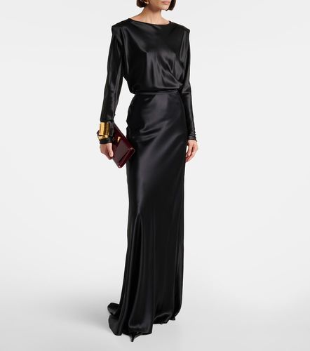 Saint Laurent Top in raso di seta - Saint Laurent - Modalova