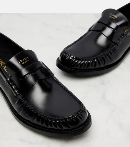 Prada Leather penny loafers - Prada - Modalova