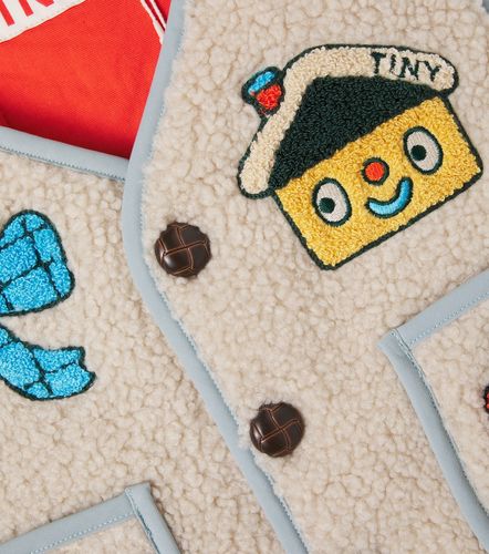 Chaleco de teddy acolchado bordado - Tinycottons - Modalova