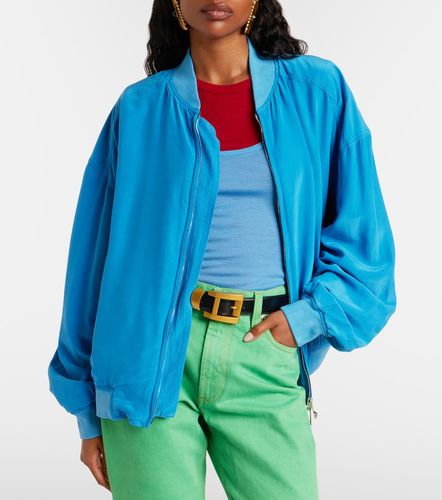 Oversize-Blousone aus Seidenpopeline - Versace - Modalova