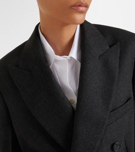 Double-breasted virgin wool blazer - Victoria Beckham - Modalova