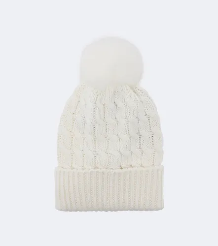 Cable-knit virgin wool beanie - Moncler Grenoble - Modalova