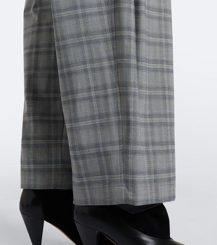 Mayera checked wool-blend wide-leg pants - Isabel Marant - Modalova