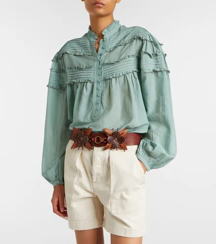 Doana cotton-blend ruffled blouse - Marant Etoile - Modalova