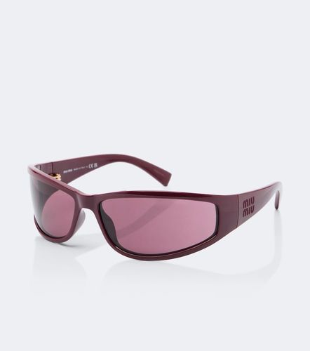 Signature rectangular sunglasses - Miu Miu - Modalova