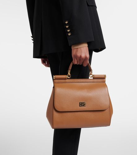 Sicily Large leather shoulder bag - Dolce&Gabbana - Modalova