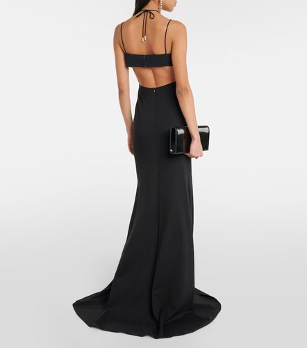 Abito lungo cut-out con ricamo - David Koma - Modalova