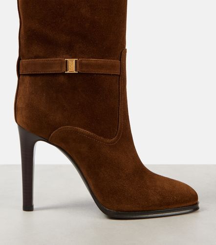Stiefel Diane 100 aus Veloursleder - Saint Laurent - Modalova
