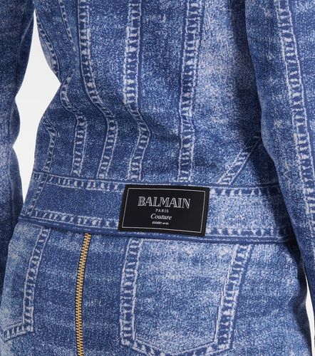 Cárdigan en jacquard trompe-l'oeil - Balmain - Modalova