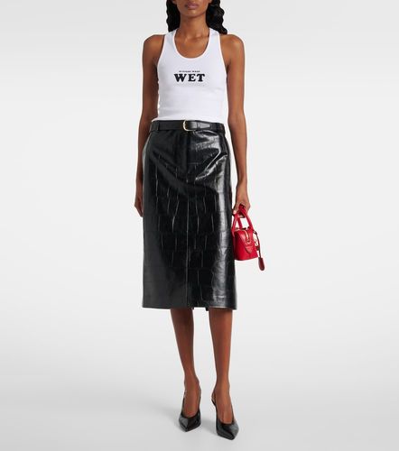 Tank top en mezcla de algodón estampado - Stella McCartney - Modalova
